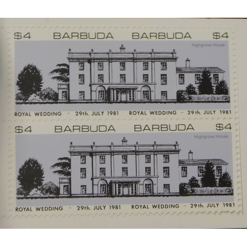 47 - Barbuda 1981 - Royal Wedding 2nd issue SG572 - 574 u/m set, SG MS575 u/m miniature sheet, SG572-574 ... 