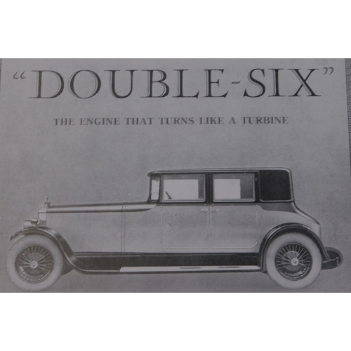 511 - Daimler Double Six 1926 - Full page black and white advertisement 'The Engine That Turns Like A Turb... 