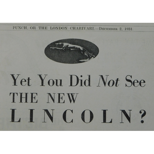 512 - The New Lincoln 1931- Full page black and white advertisement ' Yet You Did Not See The New Lincoln?... 