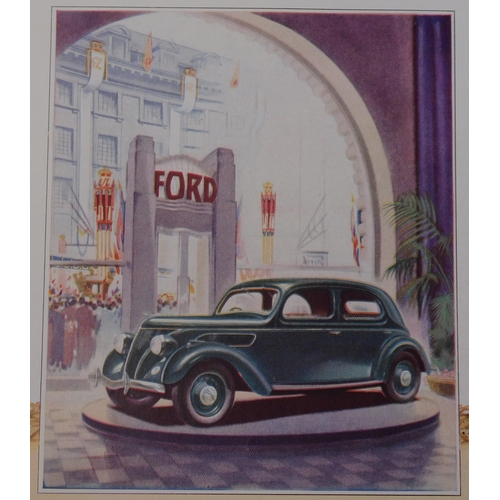 515 - Ford 1937 - full page colour advertisement 'Ford V-8 £230