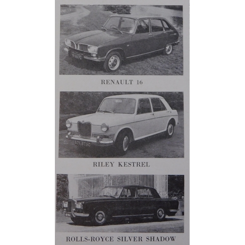 518 - Jaguars 1965 - Full page black and white advertisement ' The Classic Car Badge' - 'Superlatives abou... 