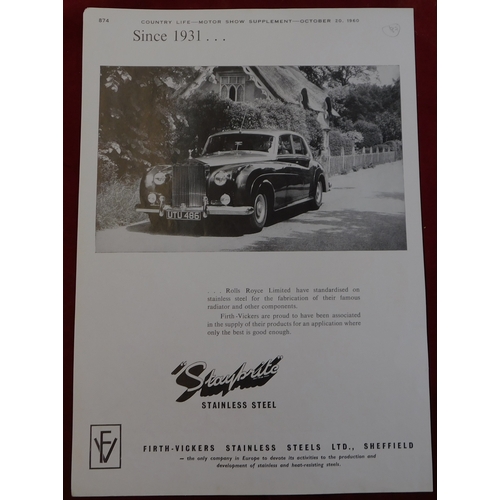 522 - Humber Super Snipe Estate 1960 - Full page colour advertisement 'Rootes Motors, finist in the countr... 