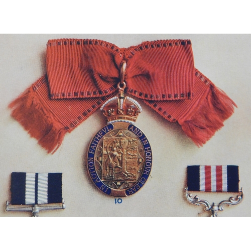 539 - Orders and Medals and Badges Created by King George V-fine 1935 colour poster size print (10