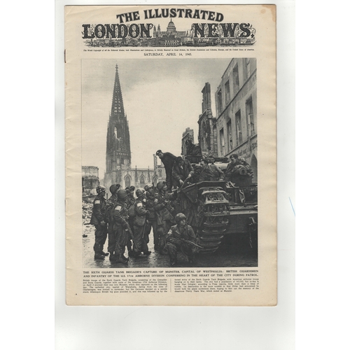 544 - The Illustrated London News-(April 14 1945) the capture of Munster etc-black and whiten wartime edit... 