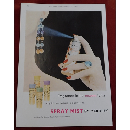 549 - Yardley - Spray Mist 1959 - Full page colour advertisement Fragrance in its newest  form so quick - ... 
