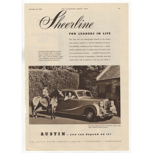 553 - Motor-Austin Sheer line-full page septic advertisement-125HP,ohv cylinder-fine