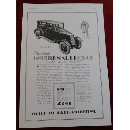 562 - Renault 14'45 1926 - Full page black and white advertisement The New 14'45 Renault £345- The New 9/1... 