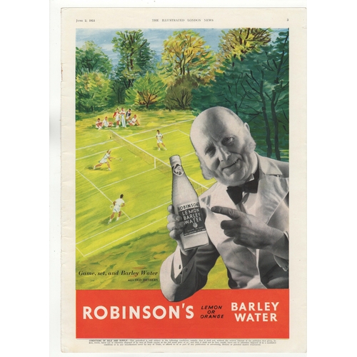570 - Robinson's Barley Water 1951-full page colour advertisement -Tennis Court background 10
