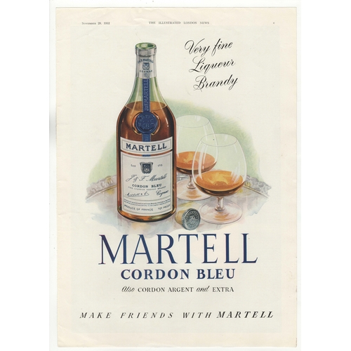 572 - Martell Cordon Bleu Brandy 1952-full colour page advertisement - 10