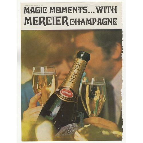 573 - Mercier Champagne 1967-full page colour advertisement very fine 9