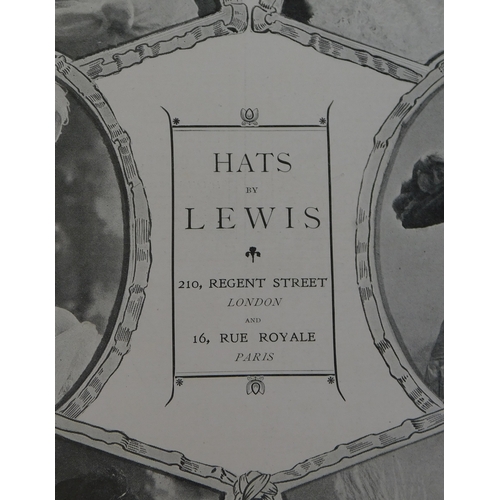 577 - Hats by lewis 1904 - Full page advertisement 'Thee Sketch' 