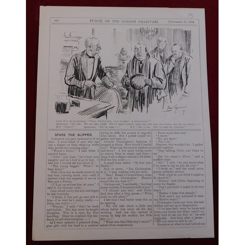 601 - Unionist Party Home Rule Scheme 1919 - Punch Political Cartoon, full page 'All Done By Kindness' - E... 