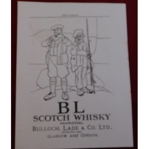 602 - Bolloch, Lade Scotch Whisky - Full page black and white, |Printer Pie Adverttisement, scarce 20cm x ... 