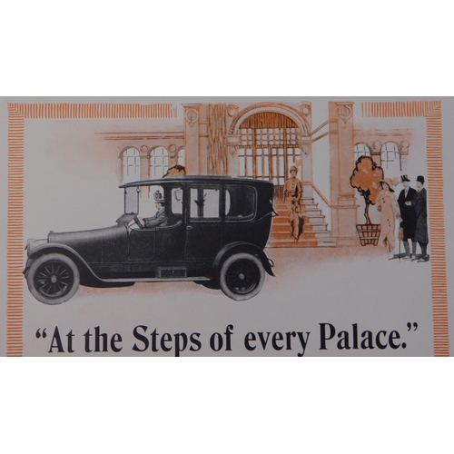 608 - Fiat Motors 1925 - Full page colour advertisement ' At the steps of every Palace' scarce 20 x 28cm