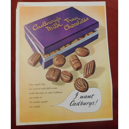 631 - Cadbury's Milk Tray 1949 - Full page advertisement in colour, 'I' Want Cadbury's' 9.1/2
