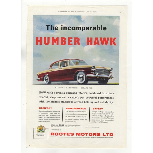 633 - Humber Hawk (Rootes Motors) 1947-full page colour adverisement-10