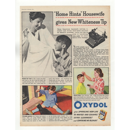 647 - Oxydol 1950-full page advertisement-Sparkling New Life/Contains No Bleach-9.1/2
