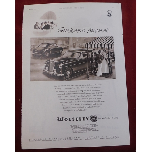 650 - Wolseley 1955 - Full page black and white advertisement 'Wolseley F|our-Forthy Four 1.1/4 Litre Buy ... 