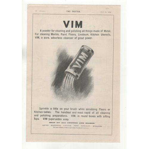 652 - Vim-(Lever Brothers) 1904-full page black and white advertisement-very fine 10