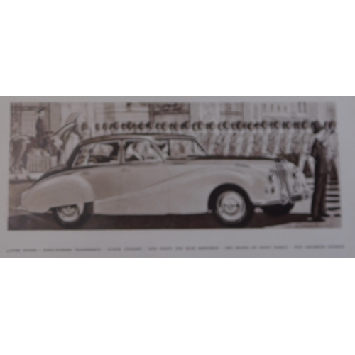 670 - Armstrong Siddeley Star Sapphire 1953 - full page black and white advertisement, the new 4 litre - T... 