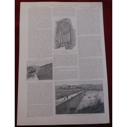 702 - The Universities Boat-Race 1891 - Double page print of the                 work of W.B Woollen's ' A... 