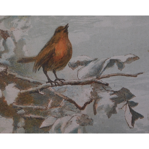 714 - 1883 Graphic Christmas Number - colour print 'A Winter Song' by J.Macwhirter A.R.A - delightful - A ... 