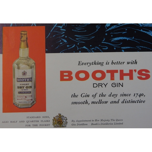 716 - Booth's Dry |Gin 1960 - Full page colour adverisement, 'Everything is Better with Booth's Dry Gin 9.... 