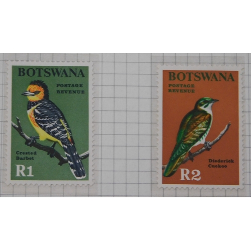 73 - Botswana 1967 - Birds SG220-233, u/m set cat value £43.50