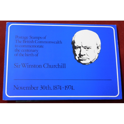 89 - British Commonwealth 1974 - Churchill Centenary, group of u/m stamp issues and miniature sheets, all... 