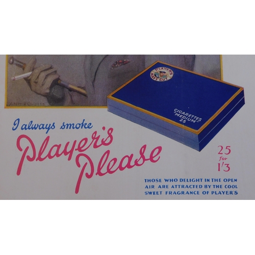 912 - Players 1933-full page colour advertisement-Elegant Lady I Always Smoke Players Please'-25 for 1/3-8... 