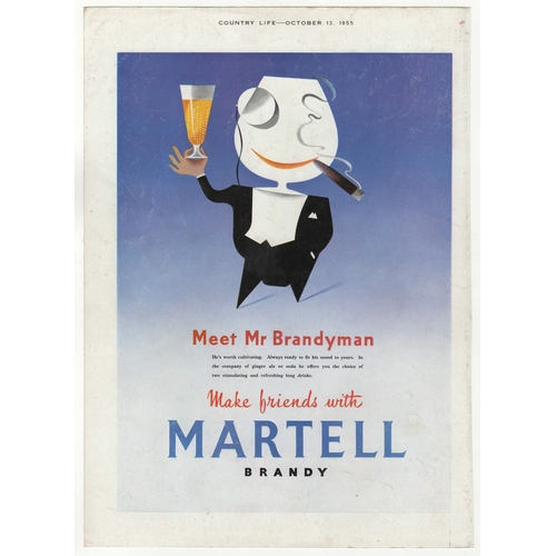 998 - Martell Brandy 1955-full page colour advertisement-'Meet Mr Brandyman Make Friends with Martell Bran... 