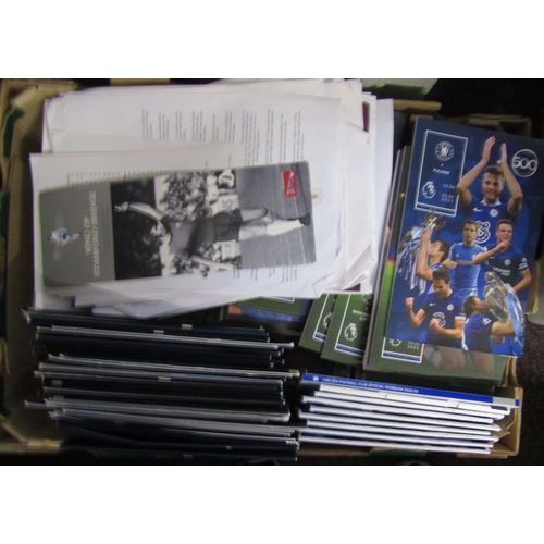 445 - A very large collection of Chelsea memorabilia.  Complete sets of programmes for various seasons in ... 