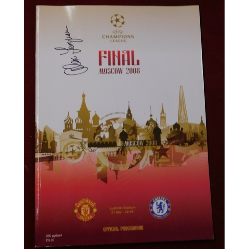 267 - Chelsea v Manchester United Champions League Final in Moscow 21st May 2008 programme. Signed by Alex... 