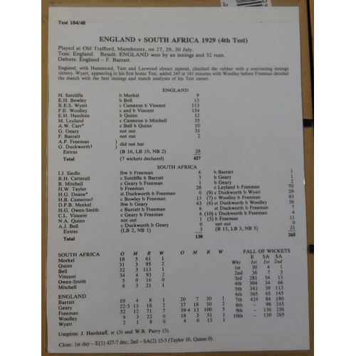 270 - Cricket - 1929 (4th Test) England v South Africa - very fine 9