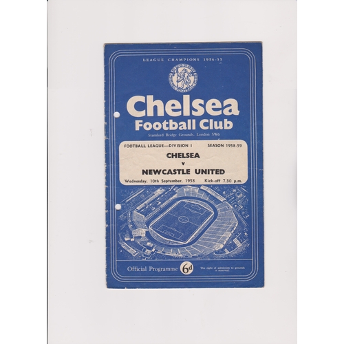 251 - A collection of 33 Chelsea home programmes from the mid to late 1950's. Some faults. Fair to general... 