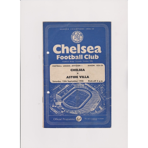 251 - A collection of 33 Chelsea home programmes from the mid to late 1950's. Some faults. Fair to general... 