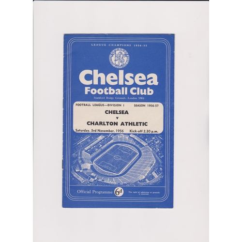 251 - A collection of 33 Chelsea home programmes from the mid to late 1950's. Some faults. Fair to general... 