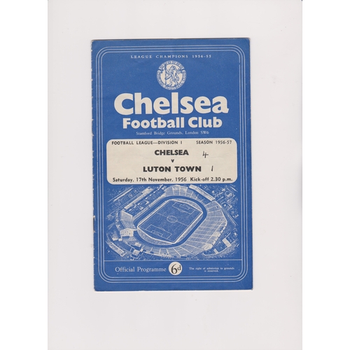 251 - A collection of 33 Chelsea home programmes from the mid to late 1950's. Some faults. Fair to general... 