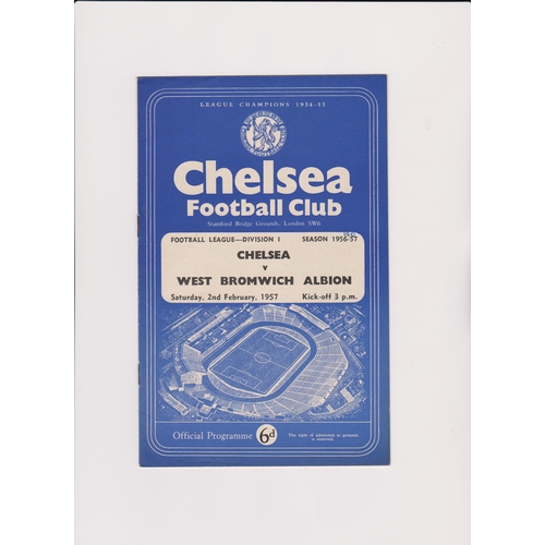 251 - A collection of 33 Chelsea home programmes from the mid to late 1950's. Some faults. Fair to general... 