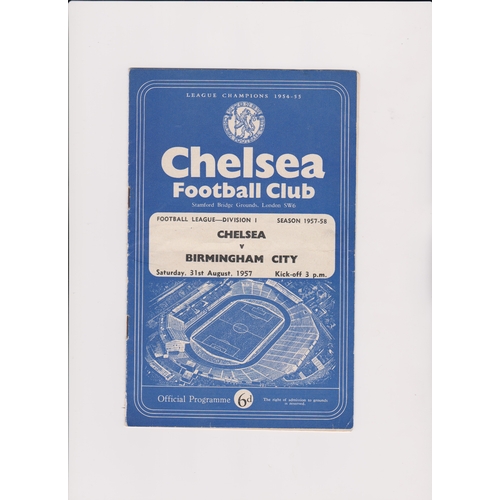 251 - A collection of 33 Chelsea home programmes from the mid to late 1950's. Some faults. Fair to general... 