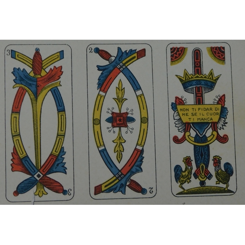 10 - Playing Cards, Edoardo Pignalosa-Napoli 1940s (uncut playing cards) very good condition