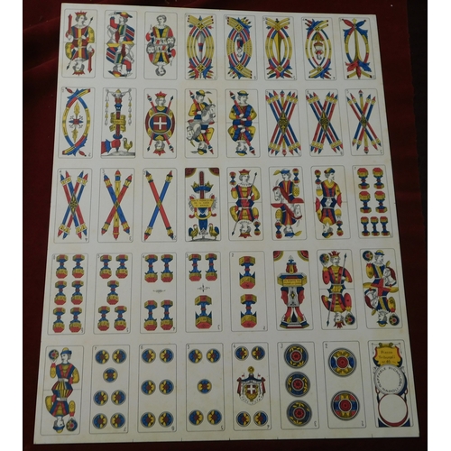 12 - Playing Cards, Edoardo Pignalosa-Napoli 1940s (uncut playing cards) very good condition