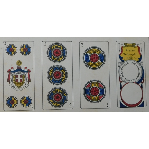 12 - Playing Cards, Edoardo Pignalosa-Napoli 1940s (uncut playing cards) very good condition