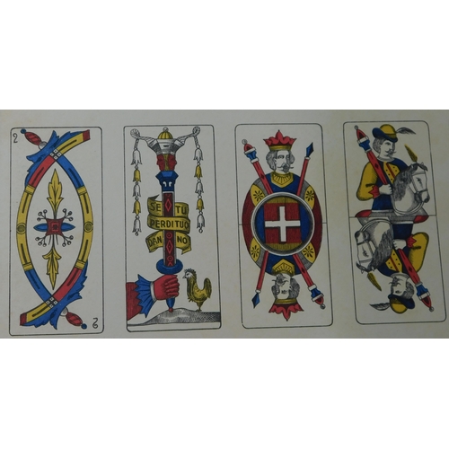 12 - Playing Cards, Edoardo Pignalosa-Napoli 1940s (uncut playing cards) very good condition