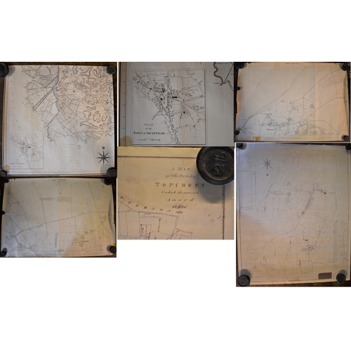 134 - Posters - Map of the Town of Swaffham and surrounding areas. Vintage measurements 61cm x 61cm, Hunst... 