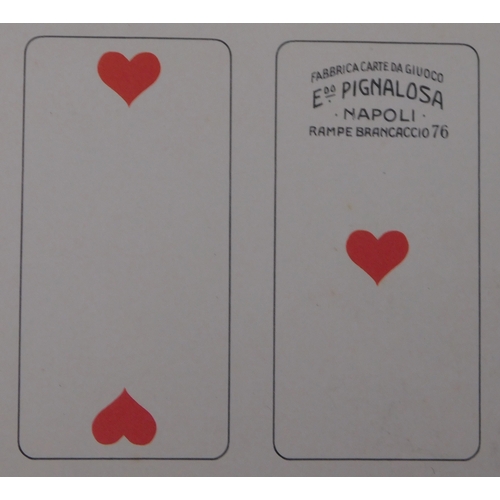 14 - Playing Cards, Edoardo Pignalosa-Napoli 1940s (uncut playing cards) very good condition