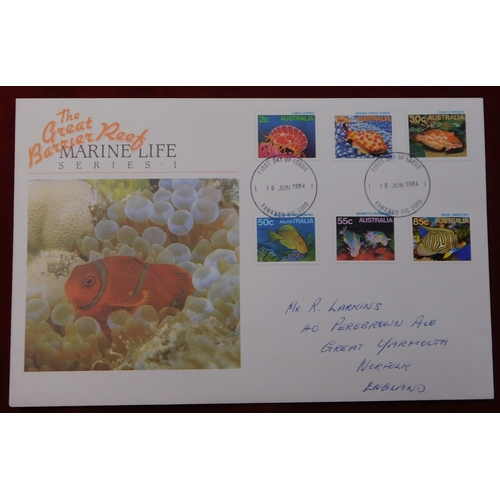 162 - Australia 1982-2003 good collections of First Day Covers to one addressee. Clean lot, includes highe... 