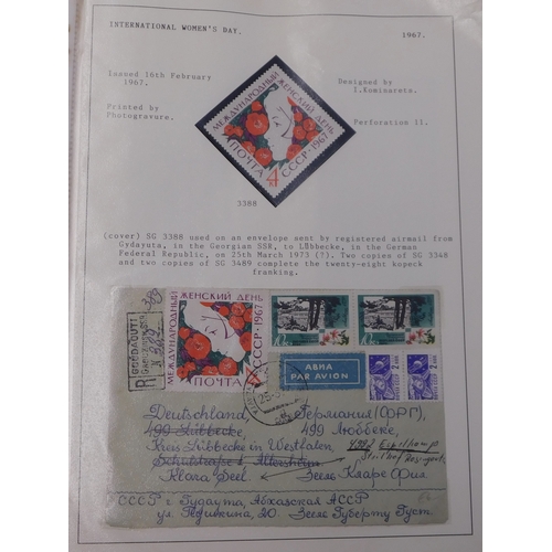 175 - Russia 1967 album with m/m and commemorative covers on 69 pages