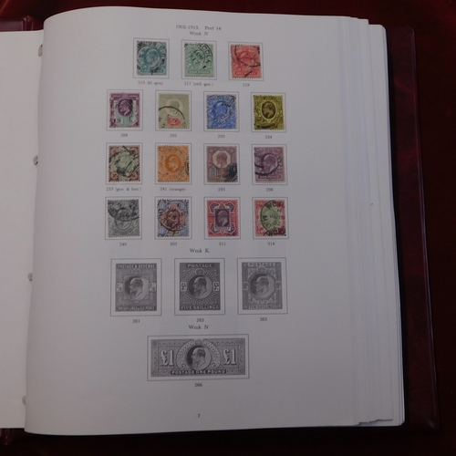 191 - Great Britain 1902-1998 - A good collection in a Stanley Gibbons album, mint and fine used, with KGV... 