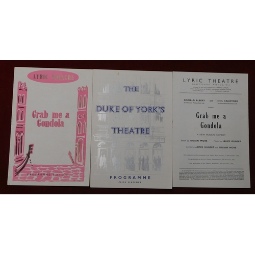 35 - Programmes Theatre - Duke of York, Lyric Theatre, 1956, good condition